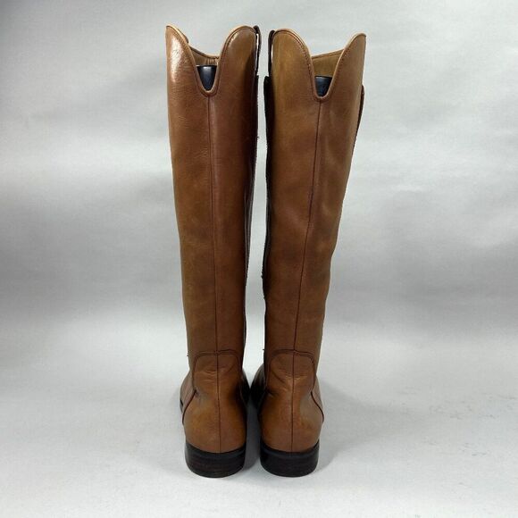 Brown Leather Knee-High Boots - Picture 7 of 15